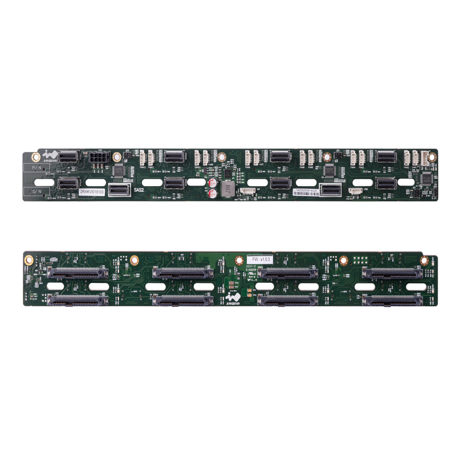 Backplane - server system assembly
